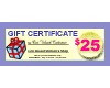 Online Gift Certificates $ 25.00 - Click Image to Close