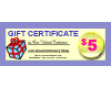 Online Gift Certificate $ 5.00 - Click Image to Close
