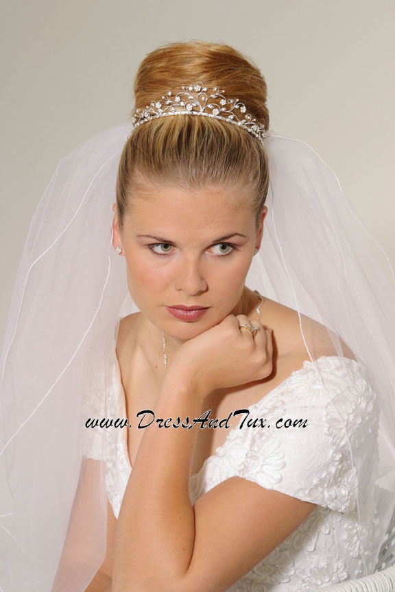 Princess Rhinestone Silver Wedding Tiara
