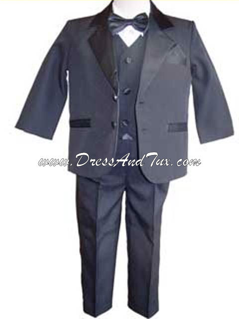 Dress to the nines in this formal five piece tuxedo the single breasted