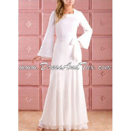 Floor-length Chiffon Wedding Dresses (PETALE D3) $820.00 $459.00