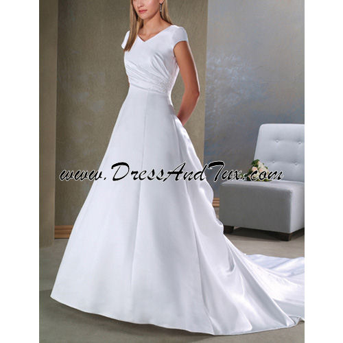 Twisted VNeck Corset Wedding Dress Rosier D31 Click Image to See Detail