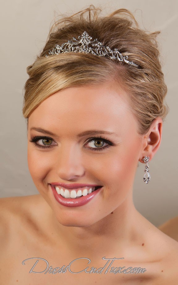 Antique Silver Princess Tiara - Click Image to Close