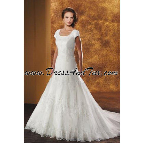 Lace Overlay Wedding Dress (Lilas D42)