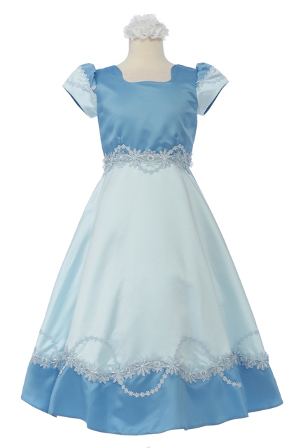 Fancy Flower Girl Dress - $82.99 : Dress and Tux.com, Modest Wedding ...